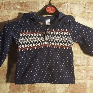 Fleece Blue Infant Sweater